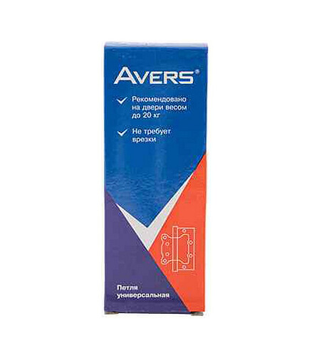 Петля дверная накладная универсальная AVERS 100*75*2,5-B2-GM, мат.золот (уп=1шт) 438x503 в Материке - Вариант 2