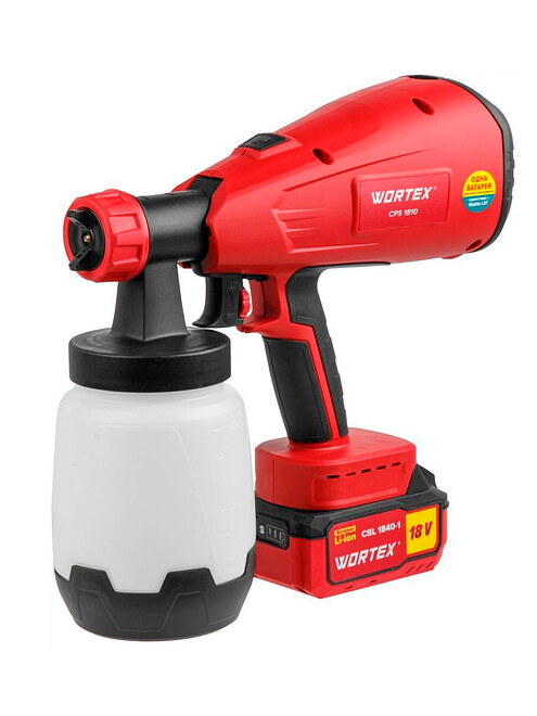 Краскораспылитель аккум. WORTEX ALL1 CPS1810 18В Мега 495x660 Краскораспылитель аккум. WORTEX ALL1 CPS1810 18В Мега 495x660 в Материке