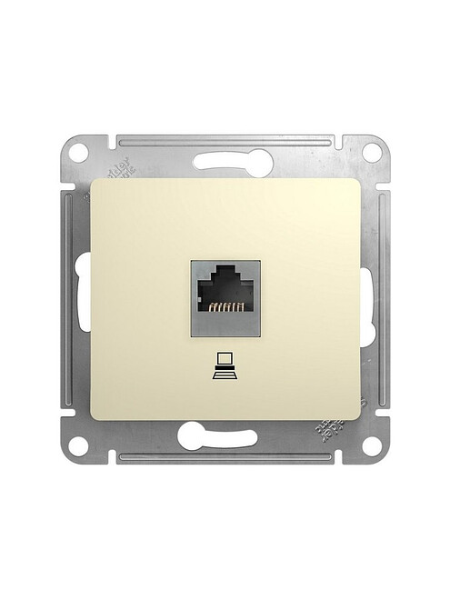 Розетка комп. SE GLOSSA GSL000281K 1мест. беж. 495x660 Розетка комп. SE GLOSSA GSL000281K 1мест. беж. 495x660 в Материке