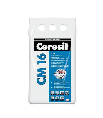 Клей CERESIT CM 16 для плитки, 5кг 438x503 в Материке