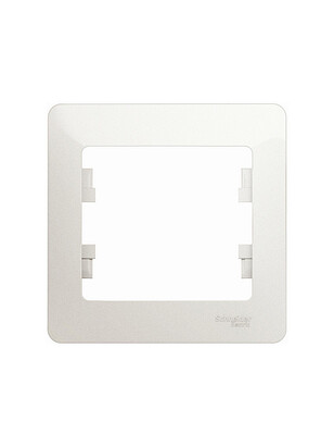 Рамка SE GLOSSA GSL000601 1мест. перламутр 238x286 в Материке