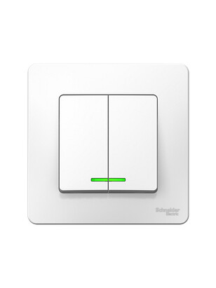 Выключатель SE BLANCA BLNVS010511 2кл. подсв. белый 238x286 в Материке