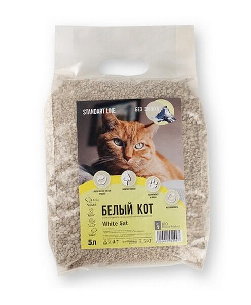 Наполнитель минеральный комкующийся БЕЛЫЙ КОТ Standart (5л) 495x660 Наполнитель минеральный комкующийся БЕЛЫЙ КОТ Standart (5л) 495x660 в Материке