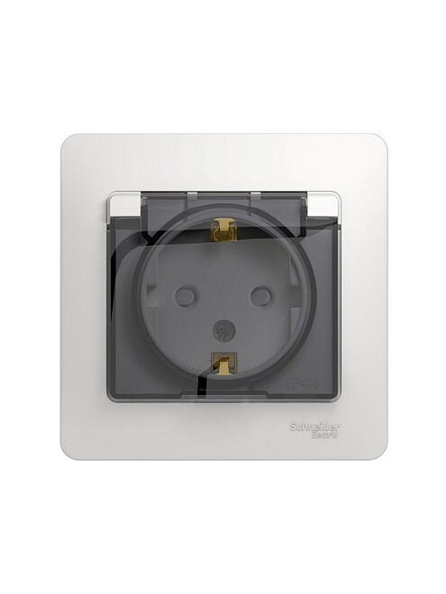 Розетка SE GLOSSA GSL000148 1мест. IP44 белый 495x660 Розетка SE GLOSSA GSL000148 1мест. IP44 белый 495x660 в Материке