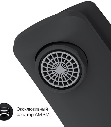 Смеситель GEM F90A02122 (для умывальника) черный 438x503 в Материке - Вариант 3