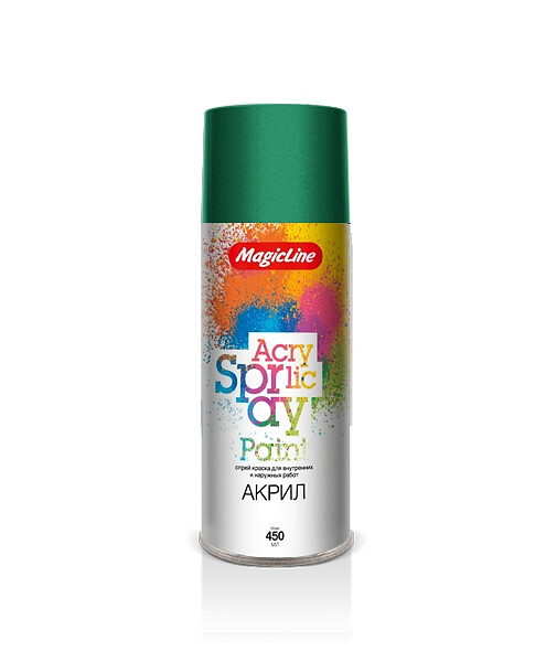 Краска аэроз. MagicLine акрил. RAL6029 зеленая трава, 265г 495x660 Краска аэроз. MagicLine акрил. RAL6029 зеленая трава, 265г 495x660 в Материке
