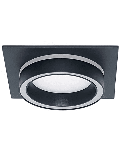 Светильник встраив. TRUENERGY Nova 21249 квадрат с матовым кольцом черн. GX53/IP 438x503 в Материке