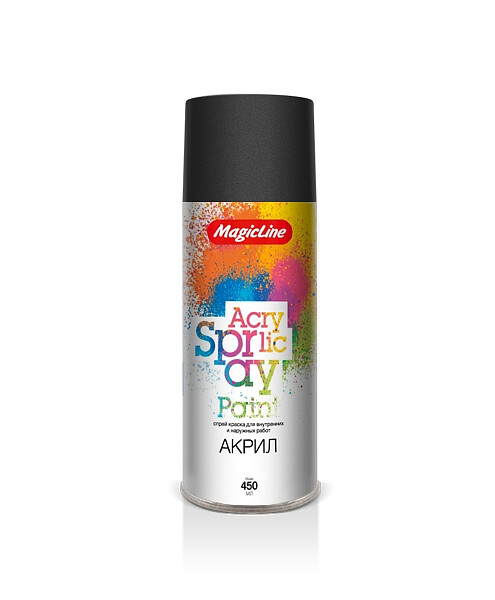 Краска аэроз. MagicLine акрил. RAL9005 черная глянцевая, 265г 495x660 Краска аэроз. MagicLine акрил. RAL9005 черная глянцевая, 265г 495x660 в Материке