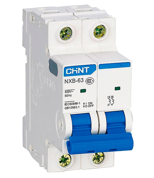Выключатель автоматический CHINT NXB-63S 2P 25А 586x674 Выключатель автоматический CHINT NXB-63S 2P 25А 586x674 в Материке