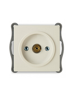 Розетка ТВ TOURAN/THOR 24120429 крем 238x286 в Материке