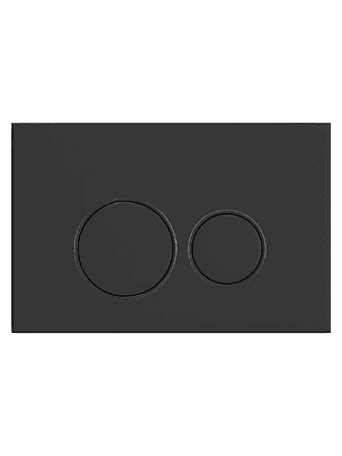 Кнопка смыва TATSUMAKI ROUND-BL черный (для инсталляции унитаза) 238x286 в Материке