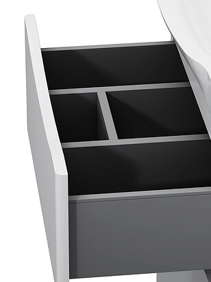 Тумба LIKE M80FSX0652WG 65см напольная белый-глянец 238x286 в Материке - Вариант 4