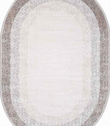 Ковер MODA 1435 Acik Gri 194*290, овал 438x503 в Материке