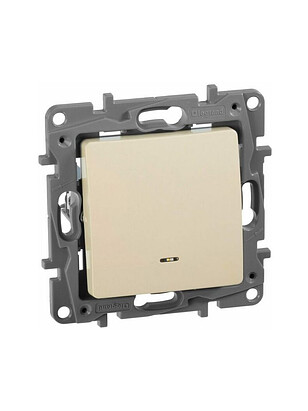 Выключатель прох. Legrand ETIKA 672315 1кл. подсв. сл.кость 238x286 в Материке - Вариант 3