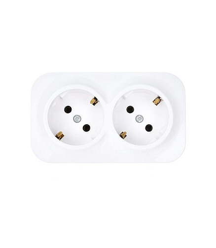 Розетка Legrand QUTEO 782233 2мест. с/з белый 438x503 в Материке - Вариант 2