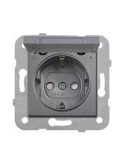 Розетка Viko NOVELLA 92105412 1мест. с крышкой дымчатый 495x660 Розетка Viko NOVELLA 92105412 1мест. с крышкой дымчатый 495x660 в Материке