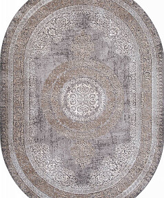 Ковер ARMINA 04073C Grey/Brown 160*230, овал