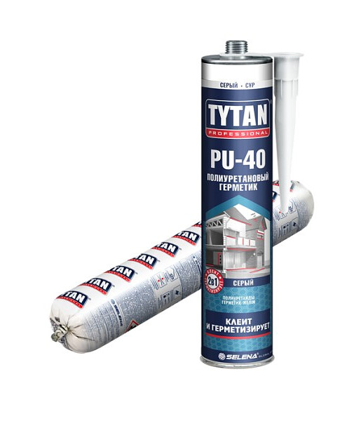 Герметик Tytan Professional PU 40 Полиуретановый серый, 600мл 495x660 Герметик Tytan Professional PU 40 Полиуретановый серый, 600мл 495x660 в Материке