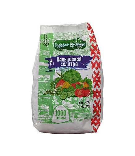 Удобрение Кальциевая Селитра САДОВЫЕ РЕЦЕПТЫ (1кг) 438x503 в Материке