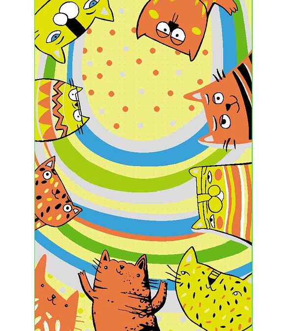 Ковер КИНДЕР 50890-25 КОТОФЕИ 100*200 586x674 Ковер КИНДЕР 50890-25 КОТОФЕИ 100*200 586x674 в Материке