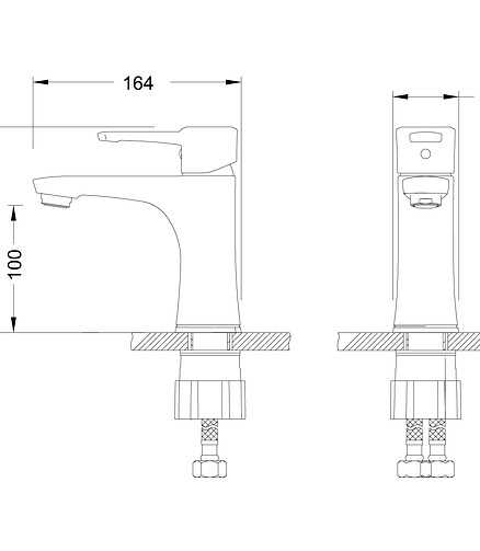 Смеситель EVITTA LM0506C (для умывальника) 438x503 в Материке - Вариант 2