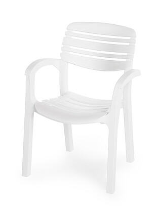 Стул АТЛАНТ (58,5x56x83см) пластик белый М8906 238x286 в Материке