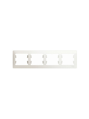 Рамка SE GLOSSA GSL000604 4мест. перламутр 238x286 в Материке