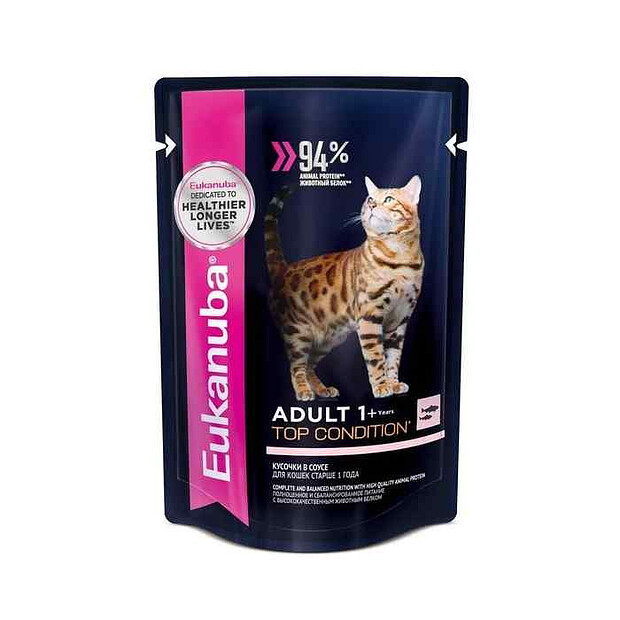 Корм для кошек EUK CAT Adult TC Salmon влажный (85г) Royal Canin