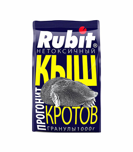 Средство для отпугивания кротов Rubit КЫШ, репелент (1000г) 438x503 в Материке