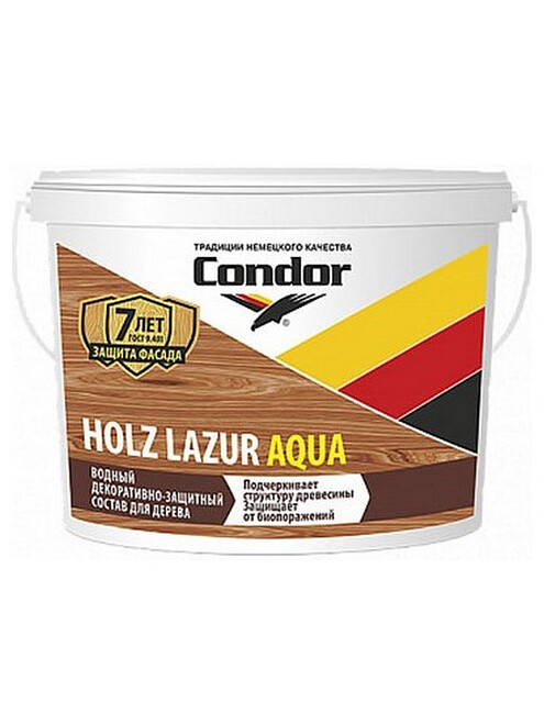 Состав Condor Holz Lazur Aqua натуральный, 0,9кг 495x660 Состав Condor Holz Lazur Aqua натуральный, 0,9кг 495x660 в Материке