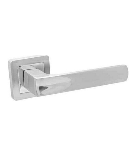 Ручка дверная Code Deco H-22110-A-CRM, матовый хром (уп=2шт) 438x503 в Материке
