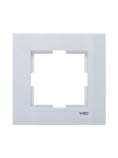 Рамка Viko NOVELLA 92190601 1мест. серебро 495x660 Рамка Viko NOVELLA 92190601 1мест. серебро 495x660 в Материке