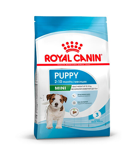 Корм для щенков мелких пород Royal Canin Мini Puppy (0,8кг) 438x503 в Материке