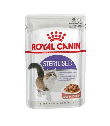 Корм для кошек Royal Canin Sterilized кусочки в соусе (85г) 438x503 в Материке