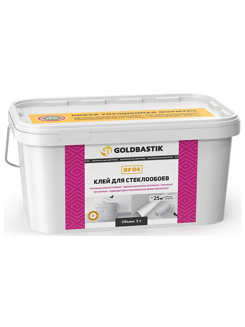 Клей Goldbastik для стеклообоев, 5л 495x660 Клей Goldbastik для стеклообоев, 5л 495x660 в Материке