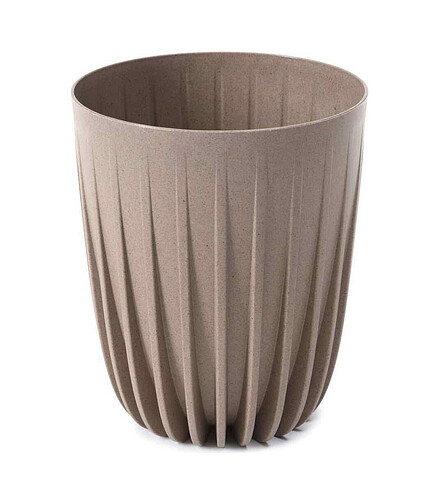 Кашпо MIRA coffee с вставкой (30x36см) пластик латте LA931-85 438x503 в Материке