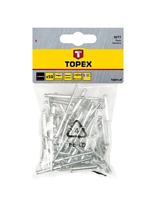 Заклепки алюминиевые Topex 43E405 4,0х18мм 50шт. 238x286 в Материке
