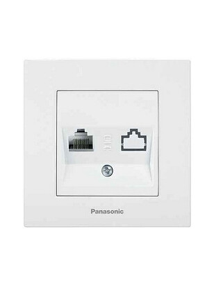 Розетка комп. Panasonic KARRE Plus белый 238x286 в Материке