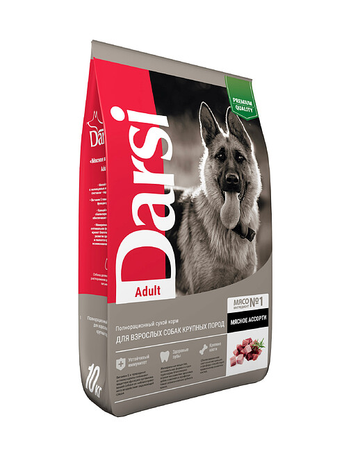 Корм для собак крупн. пород Darsi Adult мясное ассорти (10кг) 495x660 Корм для собак крупн. пород Darsi Adult мясное ассорти (10кг) 495x660 в Материке