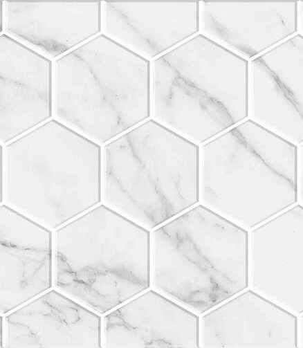Плитка Beryoza Ceramica MARBLE 30х60см 1,62м2 цвет белый гексы декор 438x503 в Материке - Вариант 2