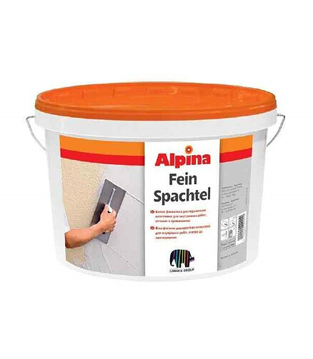 Шпатлевка Alpina Feinspachtel, 4,5кг 438x503 в Материке