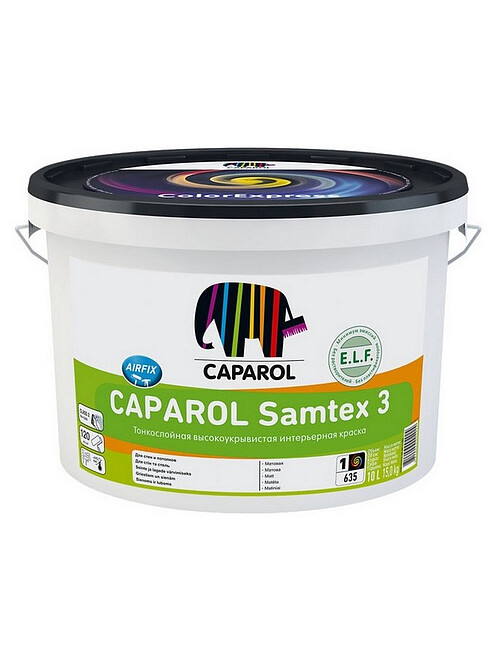 Краска CAPAROL Samtex 3 B1 матовая, 10л 495x660 Краска CAPAROL Samtex 3 B1 матовая, 10л 495x660 в Материке