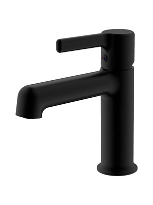 Смеситель COLUMN BLACK CLM 26M B (для умывальника) черный 238x286 в Материке
