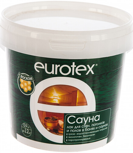 Лак Eurotex-сауна, 0,9кг 438x503 в Материке