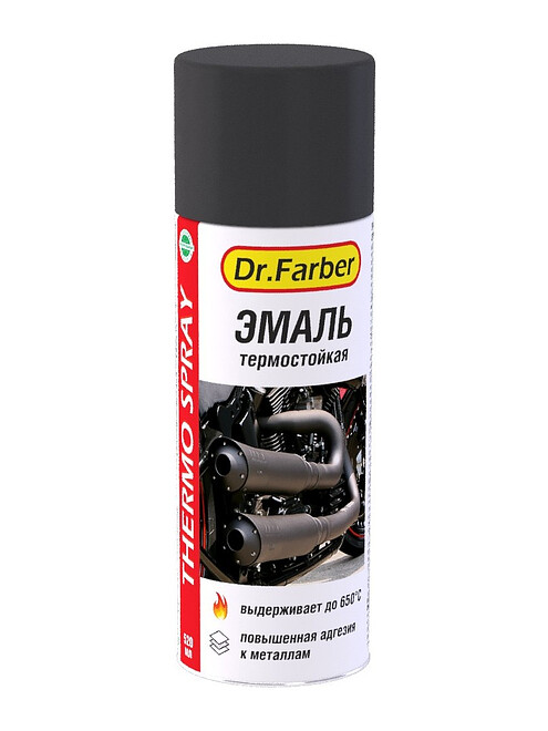 Эмаль Dr.Farber аэроз. термостойкая серебристая, 520мл 495x660 Эмаль Dr.Farber аэроз. термостойкая серебристая, 520мл 495x660 в Материке