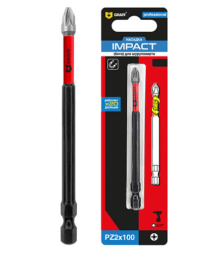 Бита ударная GRAFF PZ2 100мм 438x503 в Материке