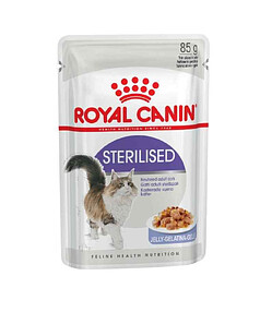 Корм для стер. кошек кусочки в желе Sterilised in Jelly (85г) Royal Canin