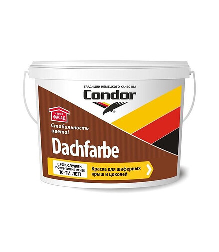 Краска Condor Dachfarbe D24 графит, 13кг 438x503 в Материке