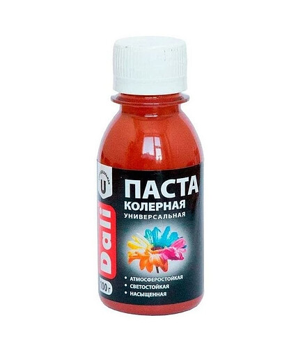 Паста колерная DALI универс. красно-коричневый 0,1кг 438x503 в Материке