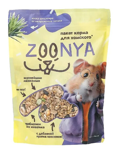 Корм для хомяков Zoonya (0,5кг) 495x660 Корм для хомяков Zoonya (0,5кг) 495x660 в Материке